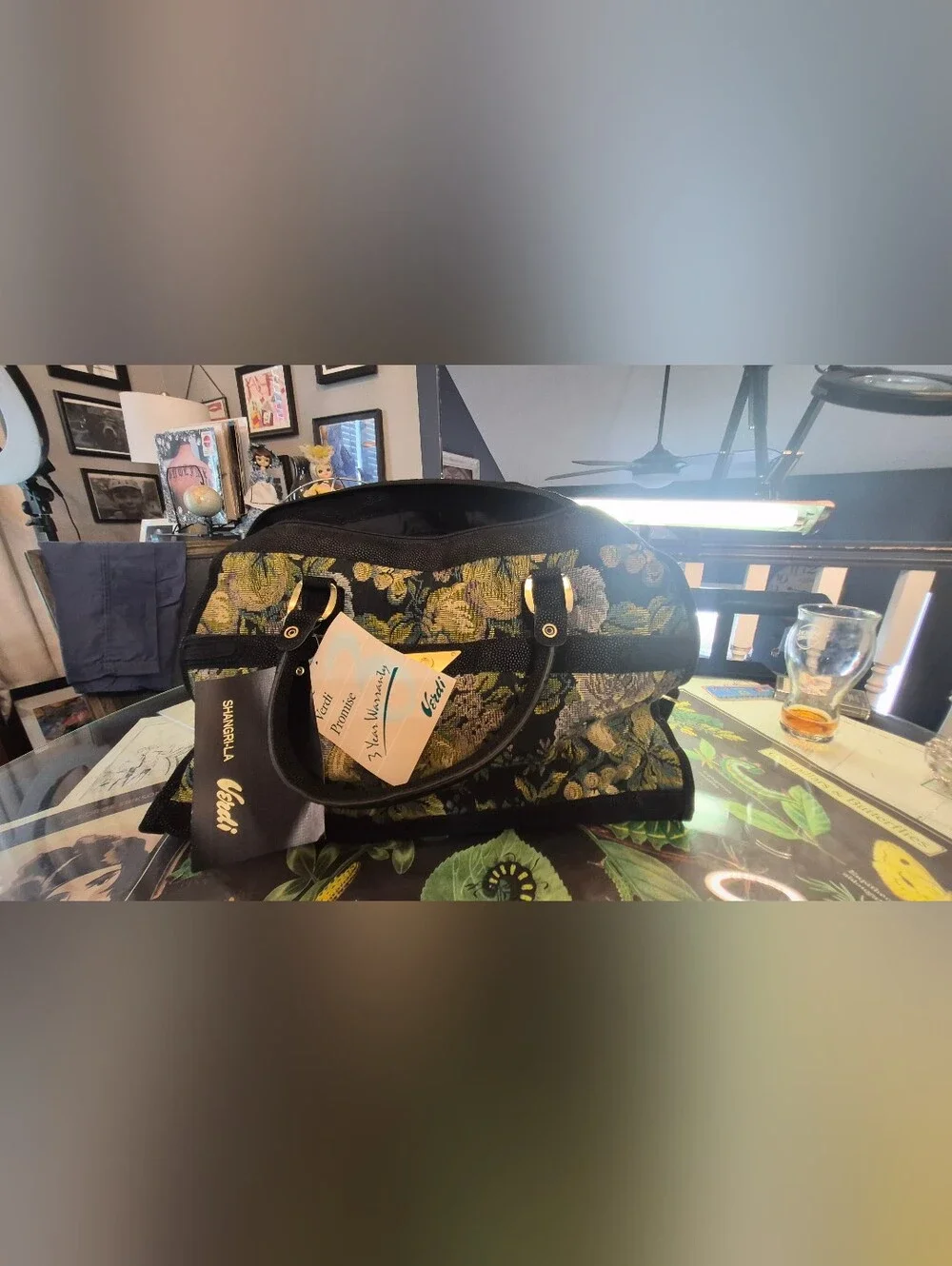 VINTAGE VERDI SHANGRI-LA TRAVEL BAG